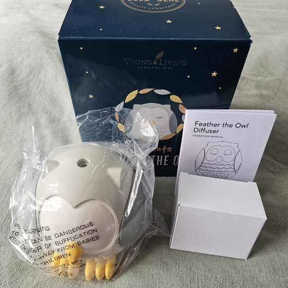 NEW Young Living Feather The Owl Essential Oil Diffuser Humidifier Wellness - Picture 3 of 11